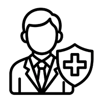 an emoji style icon that represents employee coverage for health insurance-1