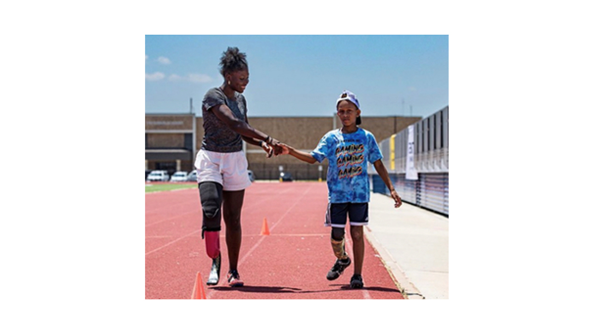 Abigail Wells on athletic track